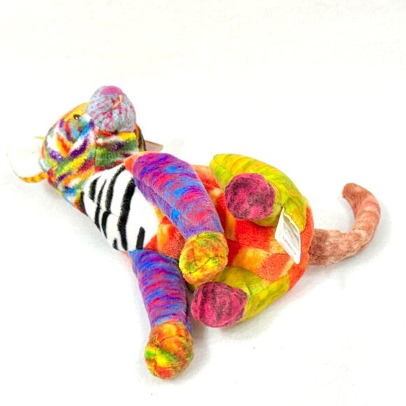 Ty Beanie Baby Kaleidoscope Cat Plush Multicolor Collectible Plush Cat All Tags - Picture 6 of 12